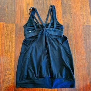 LULULEMON LULULEMON ATHLETICA Black Strap Bra Tank Top Size 6